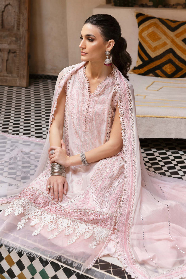 3 Piece Unstitched Embroidered Lawn Suit | D-2511-A | Maria B