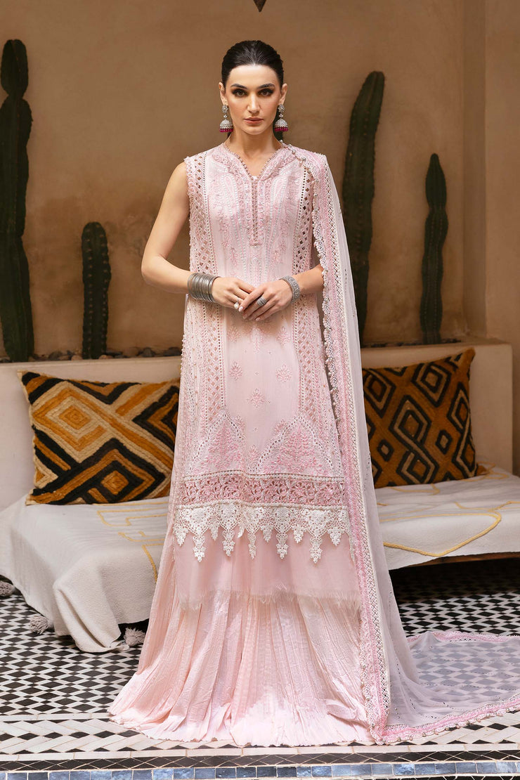 3 Piece Unstitched Embroidered Lawn Suit | D-2511-A | Maria B