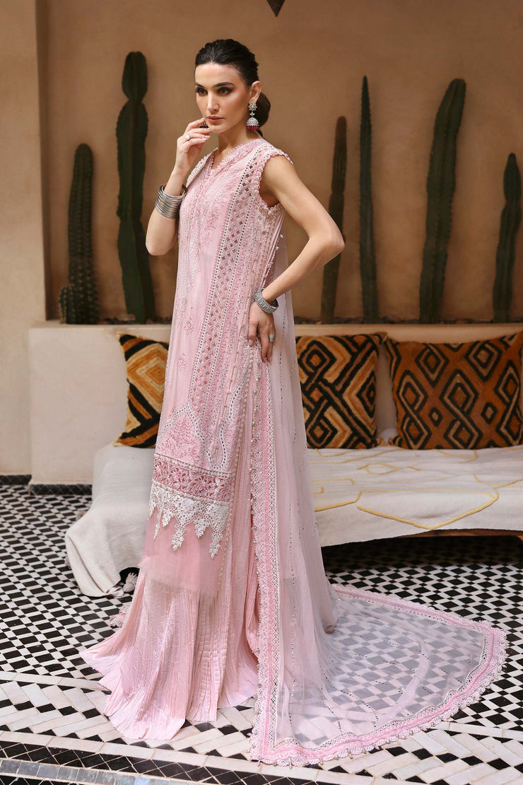 3 Piece Unstitched Embroidered Lawn Suit | D-2511-A | Maria B