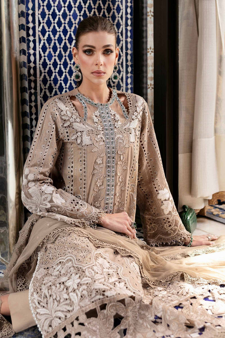 Maria B | 3 Piece Unstitched Embroidered Lawn Suit | D-2502-A