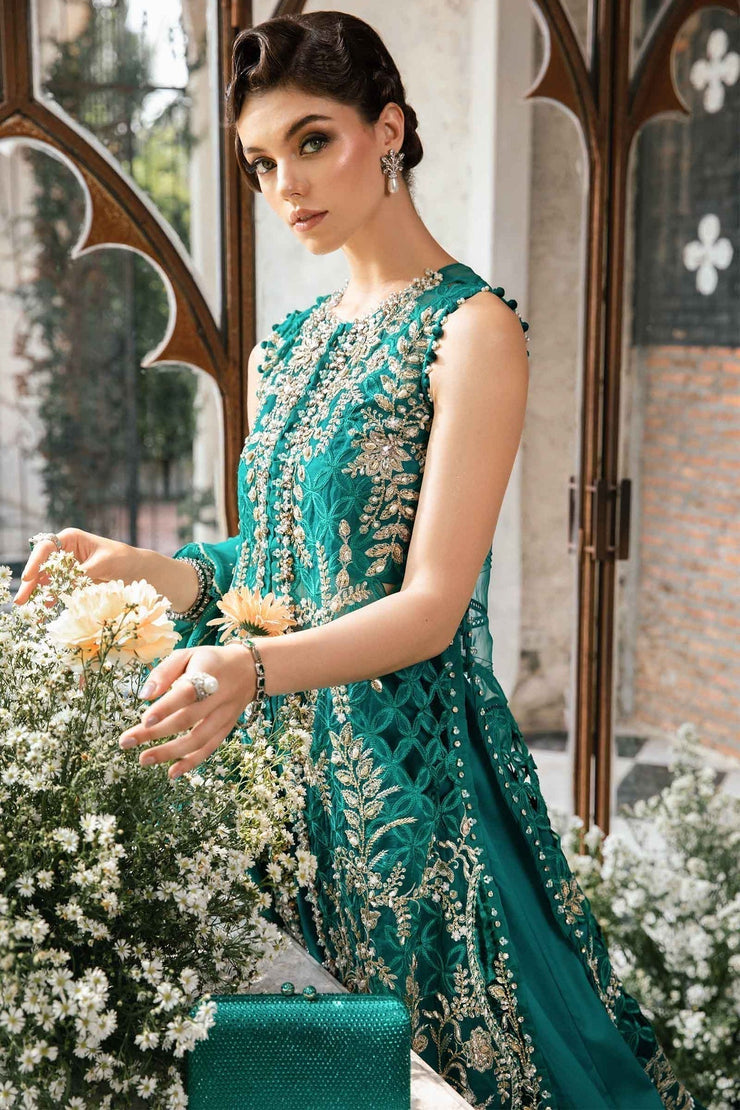 Maria B | 3 Piece stitched Embroidered Suit