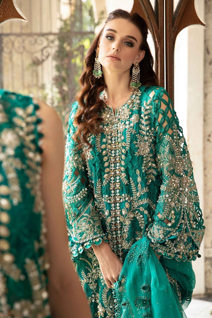 Maria B | 3 Piece stitched Embroidered Suit