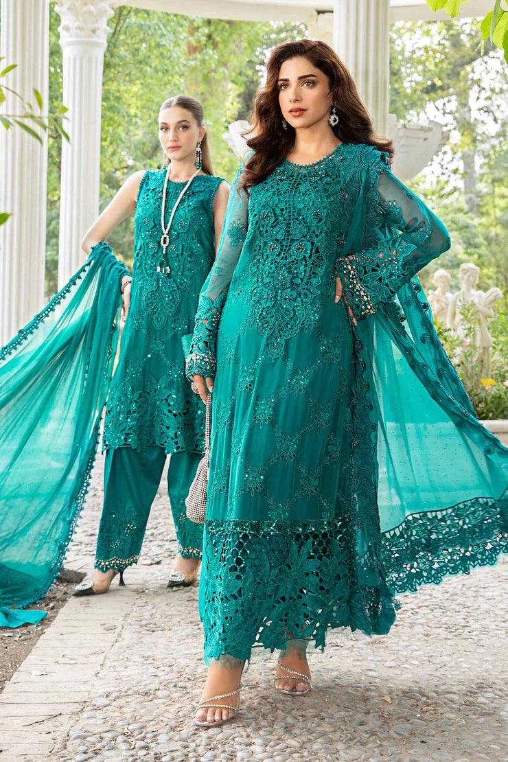 Maria B | Embroidered Chiffon Suit | MPC-24-105