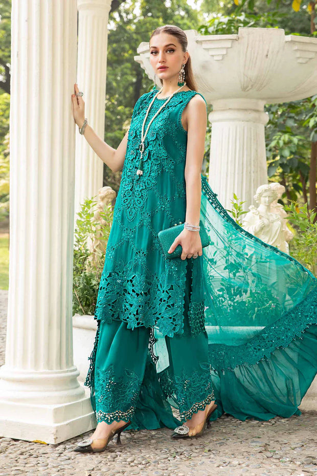 Maria B | Embroidered Chiffon Suit | MPC-24-105